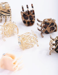 Colourful Plastic Claw Pack - link has visual effect only