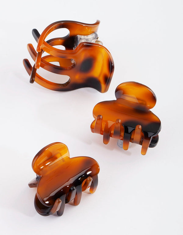 Brown Plastic Claw Pack