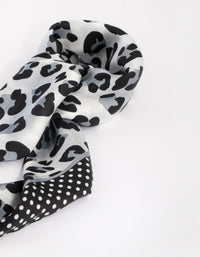 Black and White Animal Print Scarf - link has visual effect only