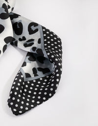 Black and White Animal Print Scarf - link has visual effect only