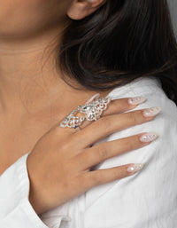 Silver Hinge Ring - link has visual effect only