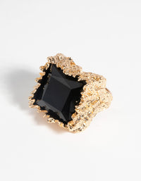 Gold and Black Stone Ring - link has visual effect only