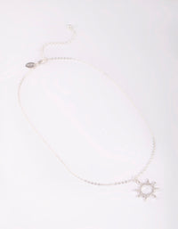 Silver Sun Necklace - link has visual effect only