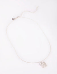 Silver Rose Pendant Necklace - link has visual effect only