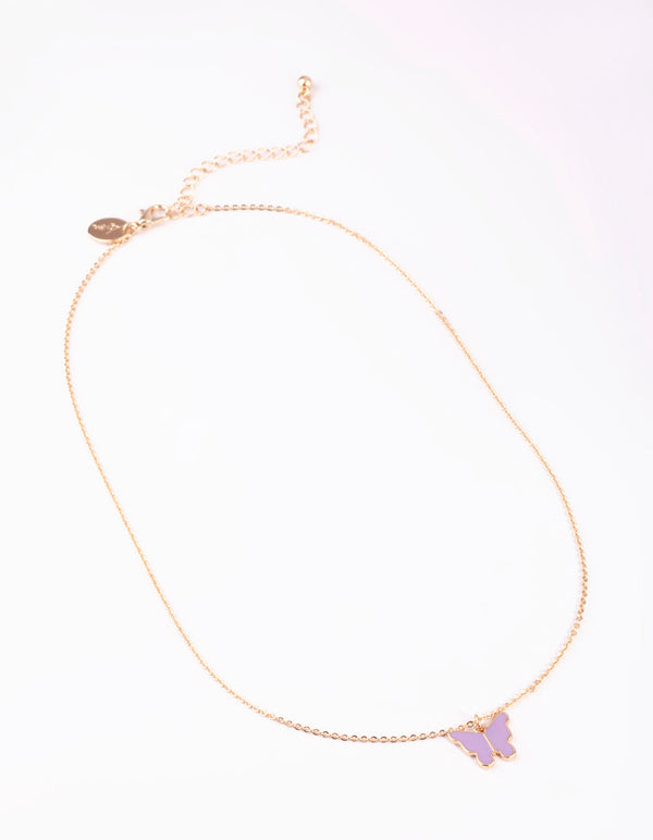 Gold Butterfly Necklace
