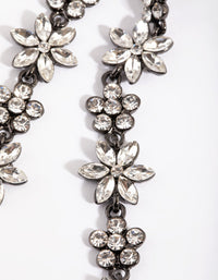 Funmetal Flower Chain Drop Earrings - link has visual effect only