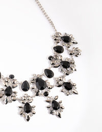 Gunmetal Marquise Diamante Necklace - link has visual effect only