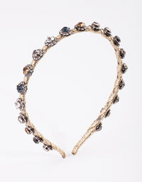 Thread Wrapped Diamante Alice Band - link has visual effect only