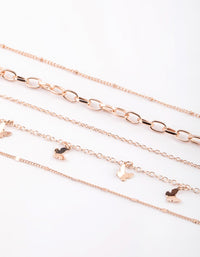 Rose Gold Butterfly Choker Necklace - link has visual effect only