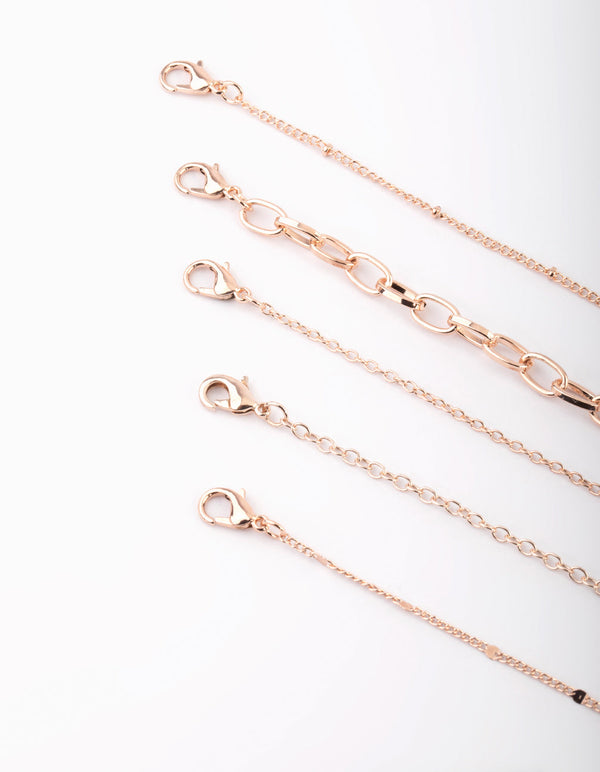 Rose Gold Butterfly Choker Necklace