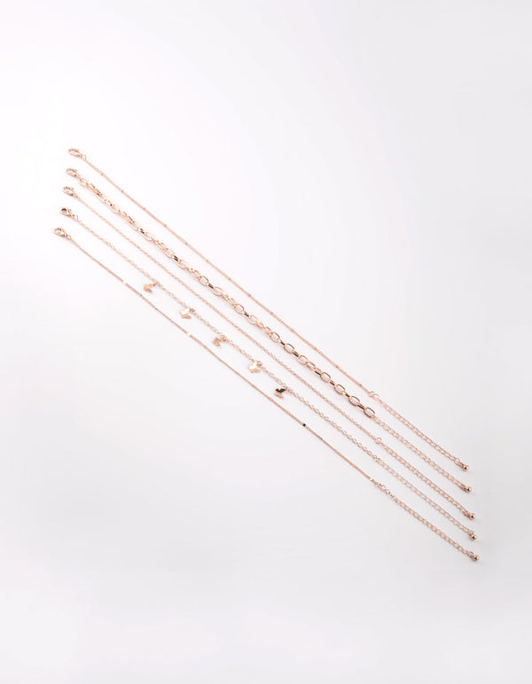 Rose Gold Butterfly Choker Necklace