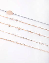 Rose Gold Cord Choker Necklace - link has visual effect only