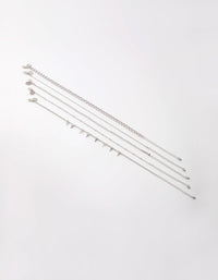 Rhodium Cross Choker Necklace - link has visual effect only
