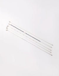 Silver Cord Choker Necklace - link has visual effect only