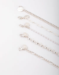 Silver Pearl Choker Necklace - link has visual effect only