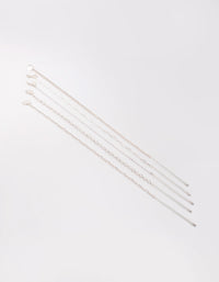 Silver Pearl Choker Necklace - link has visual effect only