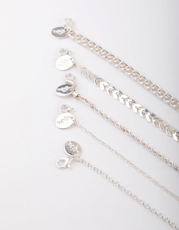 Silver Glitter Butterfly Choker Necklace