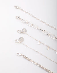 SIlver Cord Choker Necklace - link has visual effect only