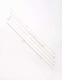 SIlver Cord Choker Necklace - link has visual effect only