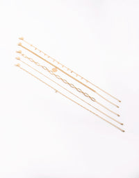 Gold Disc Choker Necklace - link has visual effect only
