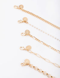 Gold Pearl Choker Necklace - link has visual effect only