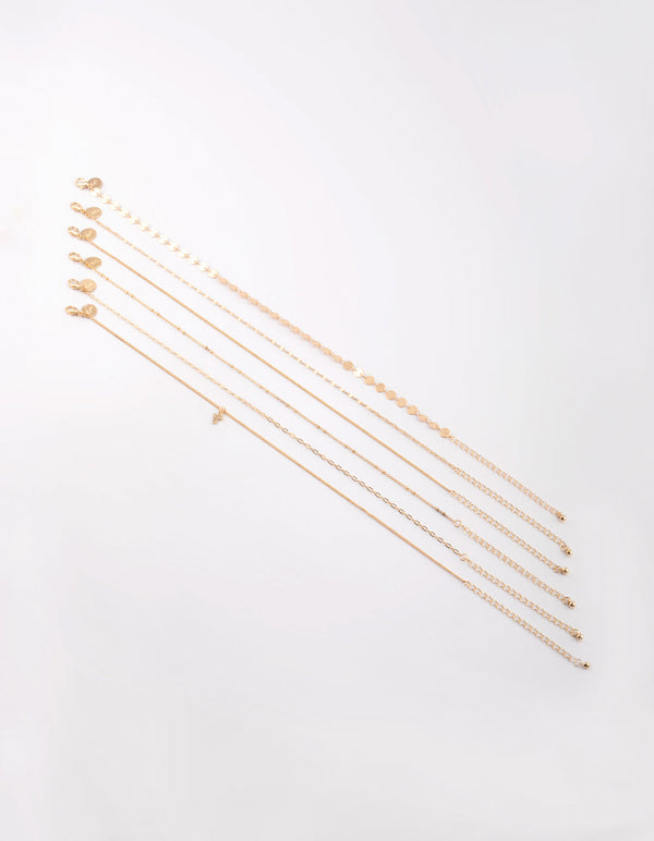 Gold Cross Choker Necklace
