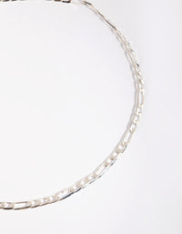 Silver Figaro Anklet - link has visual effect only