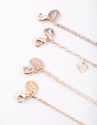 Rose Gold Hearts Bracelet and Anklet - link has visual effect only