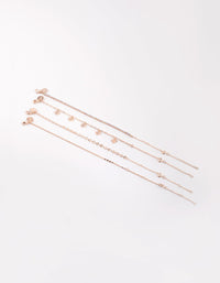 Rose Gold Hearts Bracelet and Anklet - link has visual effect only