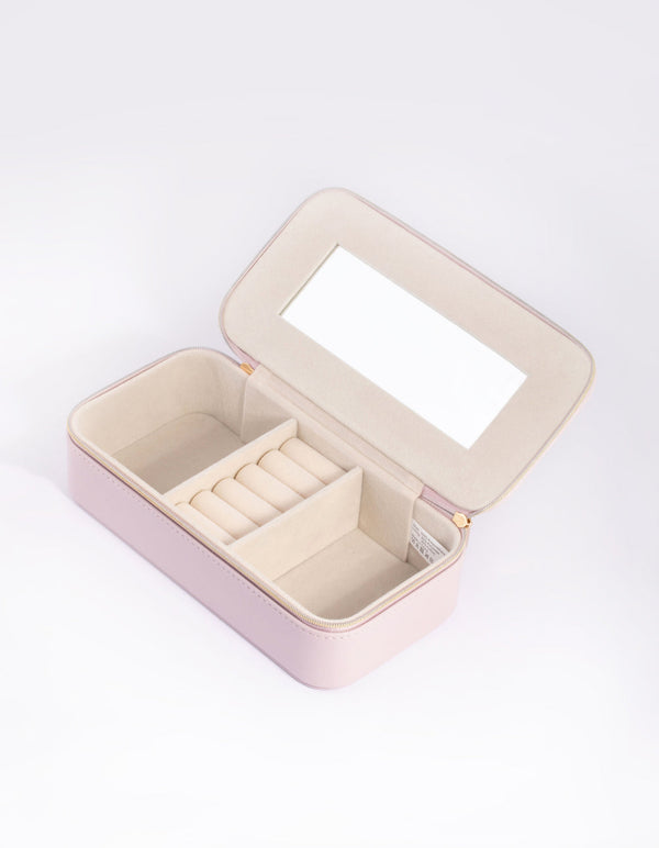 Large Rectangular Blush Jewellery Box