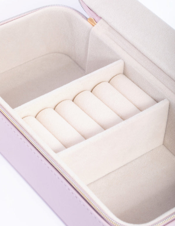 Large Rectangular Blush Jewellery Box