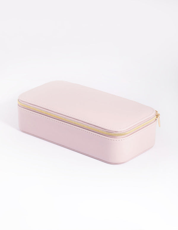 Large Rectangular Blush Jewellery Box