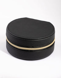 Small Round Black Jewellery Box - link has visual effect only