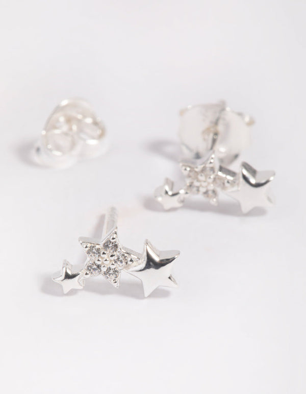 Sterling SIlver Star Stud Earrings
