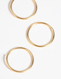 Gold-Plated Surgical Steel Nose Ring Pack - link has visual effect only