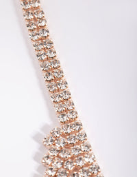 Rose Gold Diamante Mesh Necklace - link has visual effect only