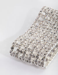 Silver Diamante Mesh Bracelet - link has visual effect only