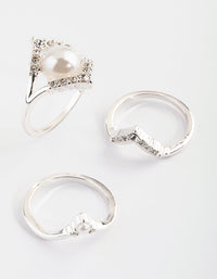 Silver Pearl Ring Pack - link has visual effect only