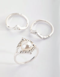 Silver Pearl Ring Pack - link has visual effect only