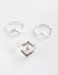 Silver Pearl Ring Pack - link has visual effect only