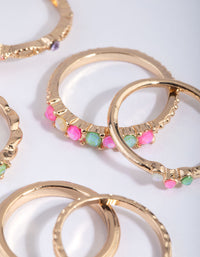 Gold Stone Ring Pack - link has visual effect only