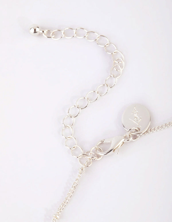 Silver Amethyst Shard Necklace