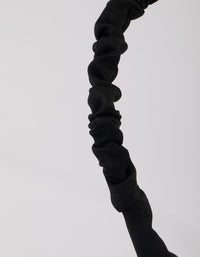 Black Fabric Scrunchie - link has visual effect only