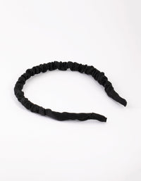 Black Fabric Scrunchie - link has visual effect only