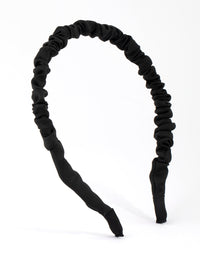 Black Fabric Scrunchie - link has visual effect only