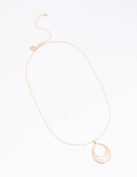 Gold Disc Pendant Necklace - link has visual effect only