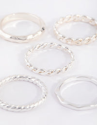 Silver Croissant Ring Pack - link has visual effect only