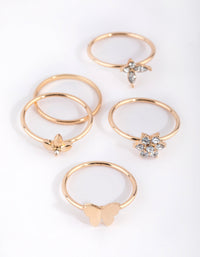 Gouden vlindertuin ringpakket - link has visual effect only