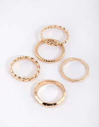 Gold Croissant Ring Pack - link has visual effect only