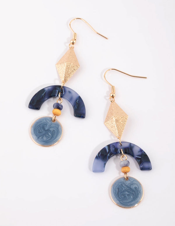 Blue Kite Drop Earrings